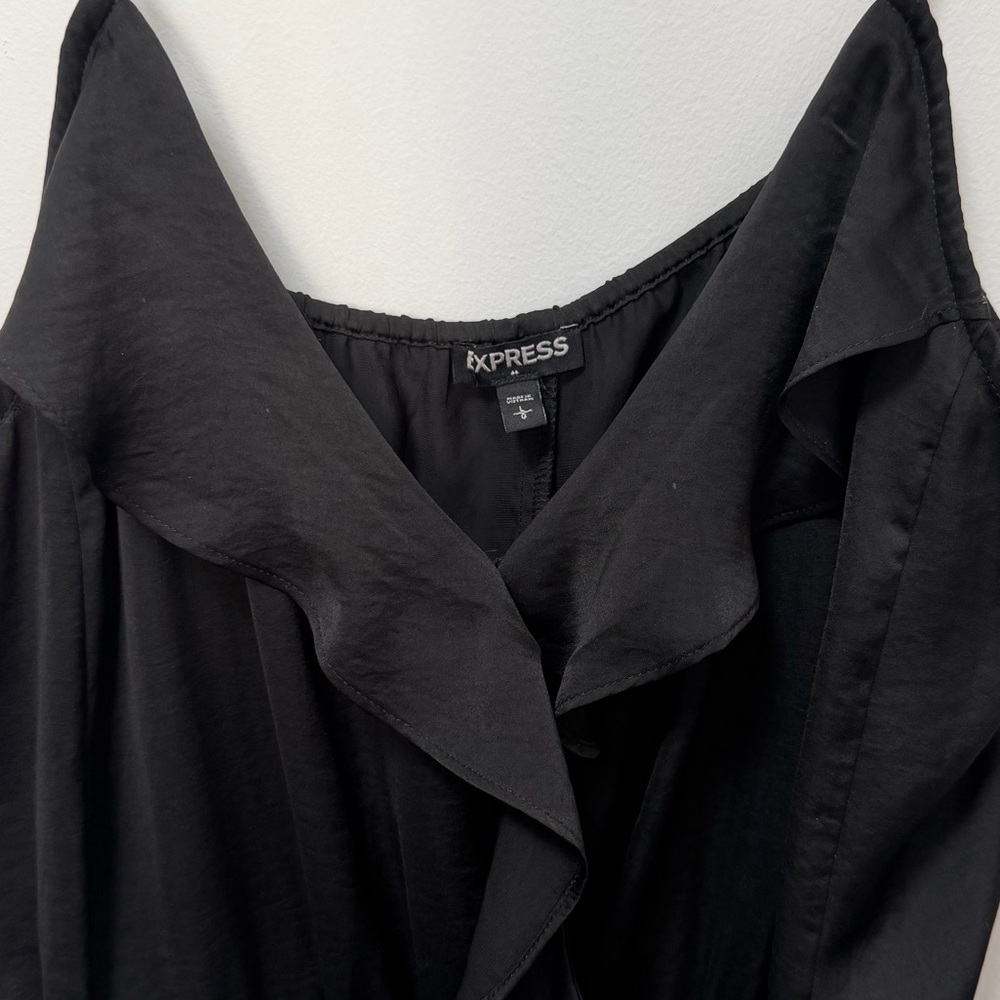 Express Black Ruffle Dress - Picture 3 of 3